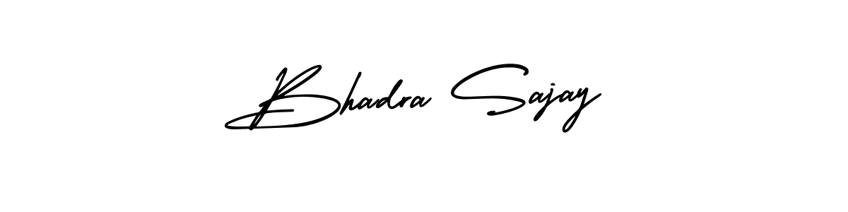 How to Draw Bhadra Sajay signature style? AmerikaSignatureDemo-Regular is a latest design signature styles for name Bhadra Sajay. Bhadra Sajay signature style 3 images and pictures png