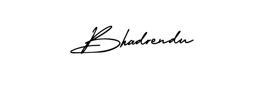 Design your own signature with our free online signature maker. With this signature software, you can create a handwritten (AmerikaSignatureDemo-Regular) signature for name Bhadrendu. Bhadrendu signature style 3 images and pictures png