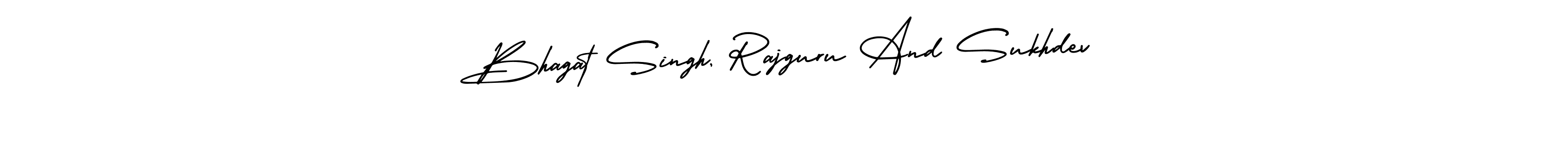 Create a beautiful signature design for name Bhagat Singh, Rajguru And Sukhdev. With this signature (AmerikaSignatureDemo-Regular) fonts, you can make a handwritten signature for free. Bhagat Singh, Rajguru And Sukhdev signature style 3 images and pictures png