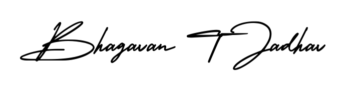 Stand out with a creative autograph for Bhagavan T Jadhav. The AmerikaSignatureDemo-Regular styling blends modern aesthetics with classic signature flourishes. Bhagavan T Jadhav signature style 3 images and pictures png