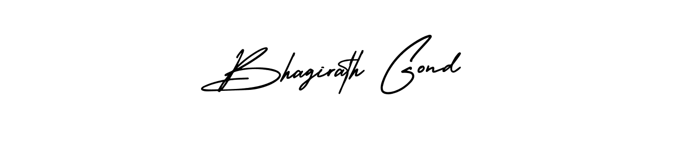 This is the best signature style for the Bhagirath Gond name. Also you like these signature font (AmerikaSignatureDemo-Regular). Mix name signature. Bhagirath Gond signature style 3 images and pictures png