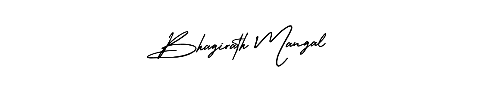 How to make Bhagirath Mangal signature? AmerikaSignatureDemo-Regular is a professional autograph style. Create handwritten signature for Bhagirath Mangal name. Bhagirath Mangal signature style 3 images and pictures png