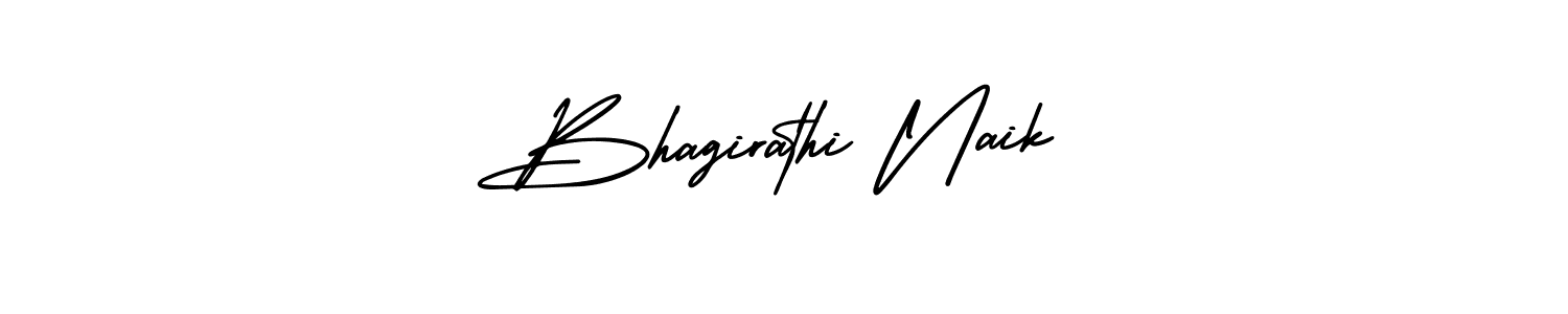 Make a beautiful signature design for name Bhagirathi Naik. With this signature (AmerikaSignatureDemo-Regular) style, you can create a handwritten signature for free. Bhagirathi Naik signature style 3 images and pictures png