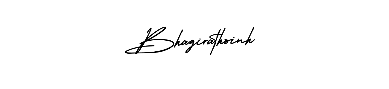 Bhagirathsinh stylish signature style. Best Handwritten Sign (AmerikaSignatureDemo-Regular) for my name. Handwritten Signature Collection Ideas for my name Bhagirathsinh. Bhagirathsinh signature style 3 images and pictures png