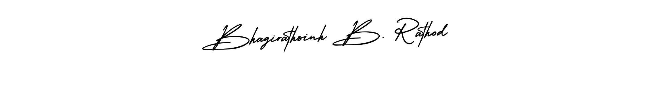 Bhagirathsinh B. Rathod stylish signature style. Best Handwritten Sign (AmerikaSignatureDemo-Regular) for my name. Handwritten Signature Collection Ideas for my name Bhagirathsinh B. Rathod. Bhagirathsinh B. Rathod signature style 3 images and pictures png