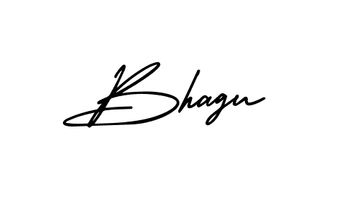 Bhagu stylish signature style. Best Handwritten Sign (AmerikaSignatureDemo-Regular) for my name. Handwritten Signature Collection Ideas for my name Bhagu. Bhagu signature style 3 images and pictures png