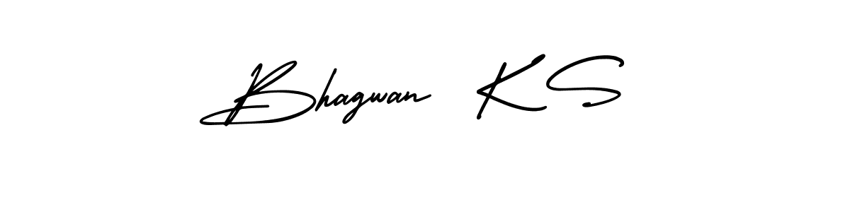 This is the best signature style for the Bhagwan  K S name. Also you like these signature font (AmerikaSignatureDemo-Regular). Mix name signature. Bhagwan  K S signature style 3 images and pictures png