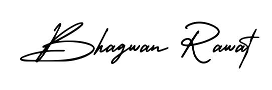 Master the art of signing with Bhagwan Rawat written in fluent AmerikaSignatureDemo-Regular script. A great template to practice and refine your handwriting. Bhagwan Rawat signature style 3 images and pictures png