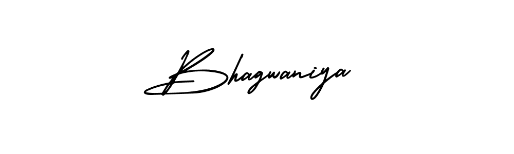 How to make Bhagwaniya signature? AmerikaSignatureDemo-Regular is a professional autograph style. Create handwritten signature for Bhagwaniya name. Bhagwaniya signature style 3 images and pictures png