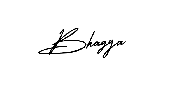 Bhagya stylish signature style. Best Handwritten Sign (AmerikaSignatureDemo-Regular) for my name. Handwritten Signature Collection Ideas for my name Bhagya. Bhagya signature style 3 images and pictures png