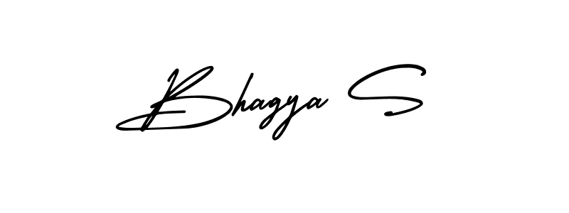 Also You can easily find your signature by using the search form. We will create Bhagya S name handwritten signature images for you free of cost using AmerikaSignatureDemo-Regular sign style. Bhagya S signature style 3 images and pictures png
