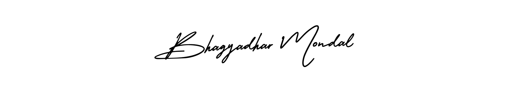 Make a beautiful signature design for name Bhagyadhar Mondal. With this signature (AmerikaSignatureDemo-Regular) style, you can create a handwritten signature for free. Bhagyadhar Mondal signature style 3 images and pictures png