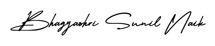 A dynamic signature style for Bhagyashri Sunil Naik using AmerikaSignatureDemo-Regular script. Designed to look authentic, handwritten, and professional. Bhagyashri Sunil Naik signature style 3 images and pictures png