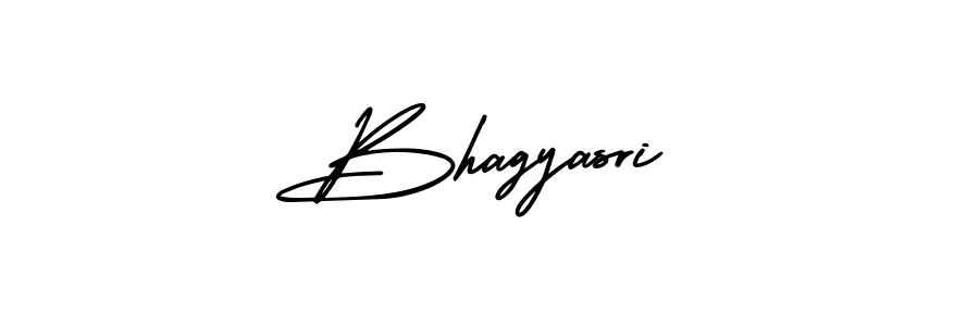 The best way (AmerikaSignatureDemo-Regular) to make a short signature is to pick only two or three words in your name. The name Bhagyasri include a total of six letters. For converting this name. Bhagyasri signature style 3 images and pictures png