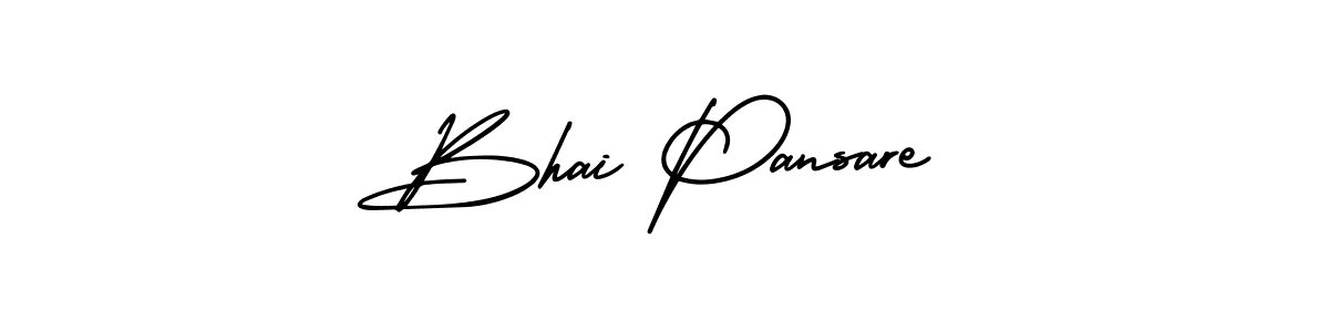 It looks lik you need a new signature style for name Bhai Pansare. Design unique handwritten (AmerikaSignatureDemo-Regular) signature with our free signature maker in just a few clicks. Bhai Pansare signature style 3 images and pictures png