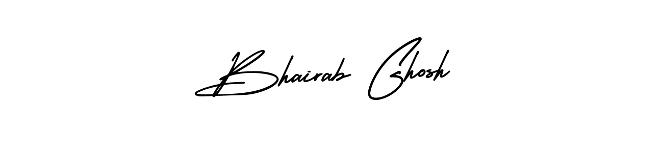 You should practise on your own different ways (AmerikaSignatureDemo-Regular) to write your name (Bhairab Ghosh) in signature. don't let someone else do it for you. Bhairab Ghosh signature style 3 images and pictures png