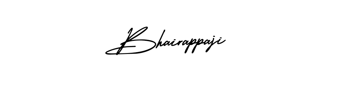 Use a signature maker to create a handwritten signature online. With this signature software, you can design (AmerikaSignatureDemo-Regular) your own signature for name Bhairappaji. Bhairappaji signature style 3 images and pictures png