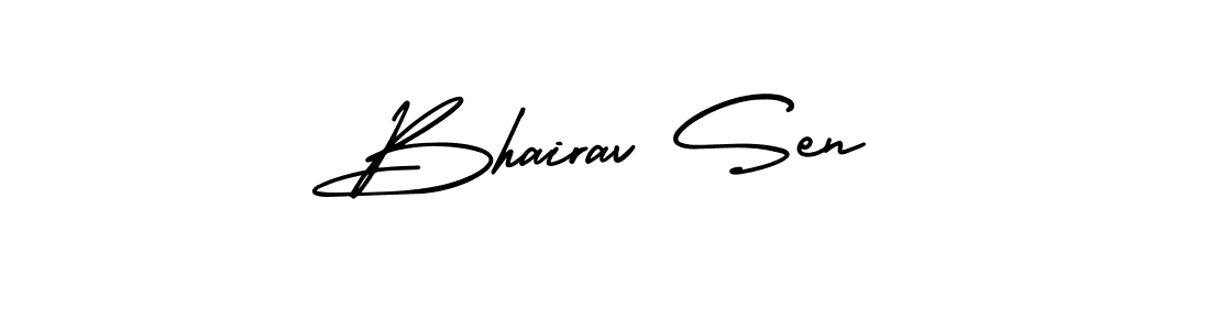 Use a signature maker to create a handwritten signature online. With this signature software, you can design (AmerikaSignatureDemo-Regular) your own signature for name Bhairav Sen. Bhairav Sen signature style 3 images and pictures png
