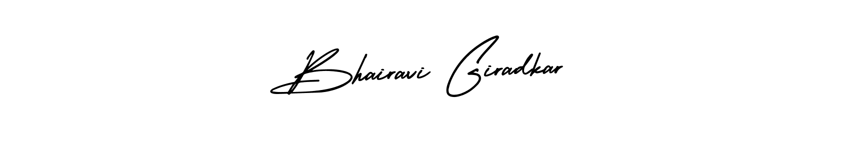 Similarly AmerikaSignatureDemo-Regular is the best handwritten signature design. Signature creator online .You can use it as an online autograph creator for name Bhairavi Giradkar. Bhairavi Giradkar signature style 3 images and pictures png