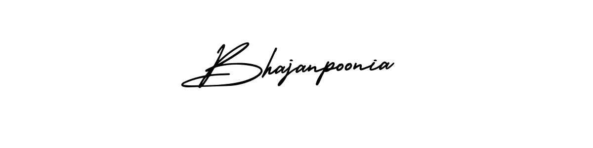 Use a signature maker to create a handwritten signature online. With this signature software, you can design (AmerikaSignatureDemo-Regular) your own signature for name Bhajanpoonia. Bhajanpoonia signature style 3 images and pictures png