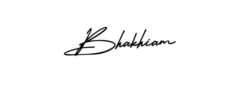 Create a beautiful signature design for name Bhakhiam. With this signature (AmerikaSignatureDemo-Regular) fonts, you can make a handwritten signature for free. Bhakhiam signature style 3 images and pictures png