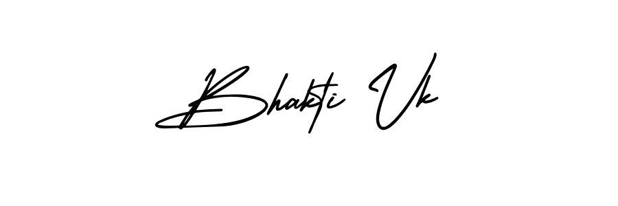 Bhakti Vk stylish signature style. Best Handwritten Sign (AmerikaSignatureDemo-Regular) for my name. Handwritten Signature Collection Ideas for my name Bhakti Vk. Bhakti Vk signature style 3 images and pictures png