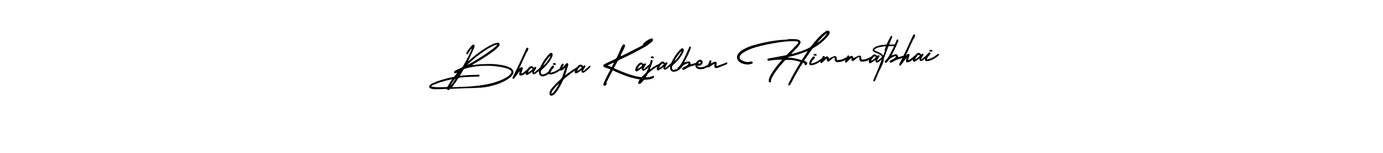 Also You can easily find your signature by using the search form. We will create Bhaliya Kajalben Himmatbhai name handwritten signature images for you free of cost using AmerikaSignatureDemo-Regular sign style. Bhaliya Kajalben Himmatbhai signature style 3 images and pictures png
