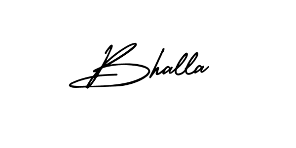 Best and Professional Signature Style for Bhalla. AmerikaSignatureDemo-Regular Best Signature Style Collection. Bhalla signature style 3 images and pictures png