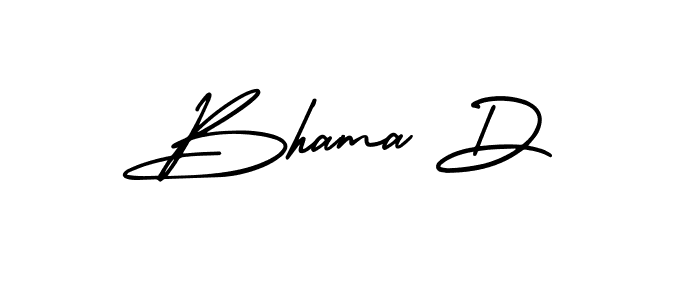 Create a beautiful signature design for name Bhama D. With this signature (AmerikaSignatureDemo-Regular) fonts, you can make a handwritten signature for free. Bhama D signature style 3 images and pictures png