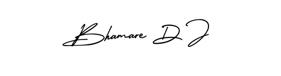 Make a beautiful signature design for name Bhamare D J. Use this online signature maker to create a handwritten signature for free. Bhamare D J signature style 3 images and pictures png