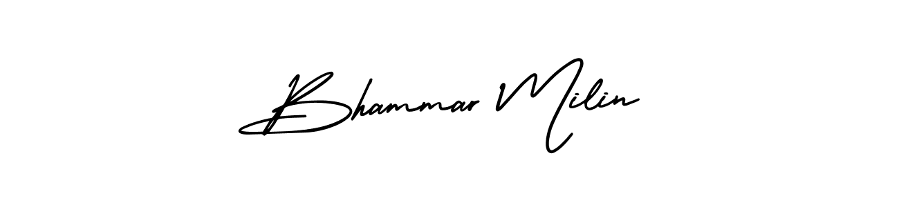 Also we have Bhammar Milin name is the best signature style. Create professional handwritten signature collection using AmerikaSignatureDemo-Regular autograph style. Bhammar Milin signature style 3 images and pictures png