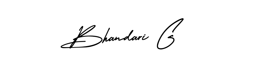 Design your own signature with our free online signature maker. With this signature software, you can create a handwritten (AmerikaSignatureDemo-Regular) signature for name Bhandari G. Bhandari G signature style 3 images and pictures png