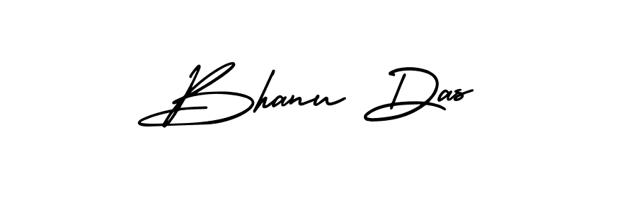 How to make Bhanu Das name signature. Use AmerikaSignatureDemo-Regular style for creating short signs online. This is the latest handwritten sign. Bhanu Das signature style 3 images and pictures png