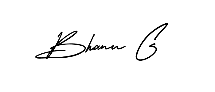 It looks lik you need a new signature style for name Bhanu G. Design unique handwritten (AmerikaSignatureDemo-Regular) signature with our free signature maker in just a few clicks. Bhanu G signature style 3 images and pictures png