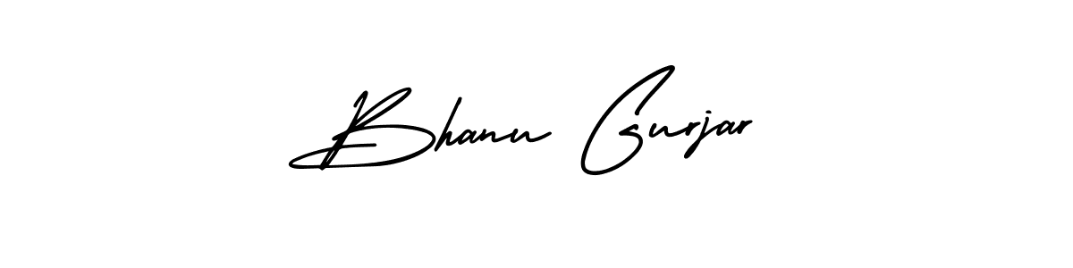 Bhanu Gurjar stylish signature style. Best Handwritten Sign (AmerikaSignatureDemo-Regular) for my name. Handwritten Signature Collection Ideas for my name Bhanu Gurjar. Bhanu Gurjar signature style 3 images and pictures png