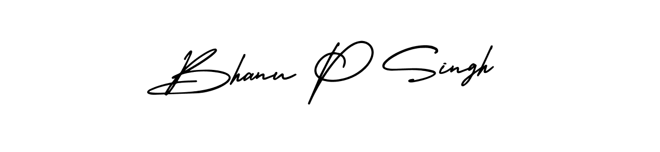 Design your own signature with our free online signature maker. With this signature software, you can create a handwritten (AmerikaSignatureDemo-Regular) signature for name Bhanu P Singh. Bhanu P Singh signature style 3 images and pictures png