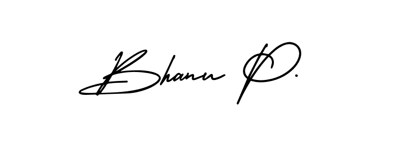 if you are searching for the best signature style for your name Bhanu P.. so please give up your signature search. here we have designed multiple signature styles  using AmerikaSignatureDemo-Regular. Bhanu P. signature style 3 images and pictures png