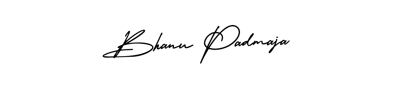 Create a beautiful signature design for name Bhanu Padmaja. With this signature (AmerikaSignatureDemo-Regular) fonts, you can make a handwritten signature for free. Bhanu Padmaja signature style 3 images and pictures png