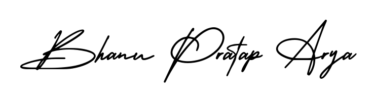 Style your name Bhanu Pratap Arya with confidence using AmerikaSignatureDemo-Regular signature design. Simple, elegant, and ready for immediate document use. Bhanu Pratap Arya signature style 3 images and pictures png
