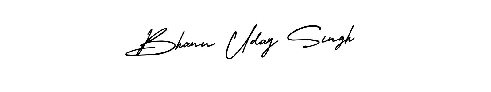 Use a signature maker to create a handwritten signature online. With this signature software, you can design (AmerikaSignatureDemo-Regular) your own signature for name Bhanu Uday Singh. Bhanu Uday Singh signature style 3 images and pictures png