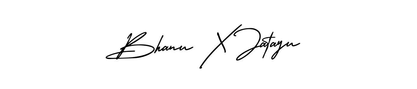 Create a beautiful signature design for name Bhanu X Jatayu. With this signature (AmerikaSignatureDemo-Regular) fonts, you can make a handwritten signature for free. Bhanu X Jatayu signature style 3 images and pictures png