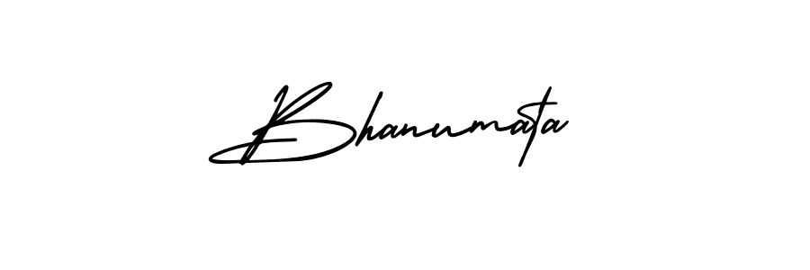 Bhanumata stylish signature style. Best Handwritten Sign (AmerikaSignatureDemo-Regular) for my name. Handwritten Signature Collection Ideas for my name Bhanumata. Bhanumata signature style 3 images and pictures png