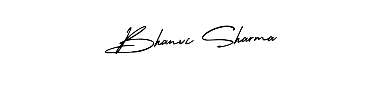 Design your own signature with our free online signature maker. With this signature software, you can create a handwritten (AmerikaSignatureDemo-Regular) signature for name Bhanvi Sharma. Bhanvi Sharma signature style 3 images and pictures png