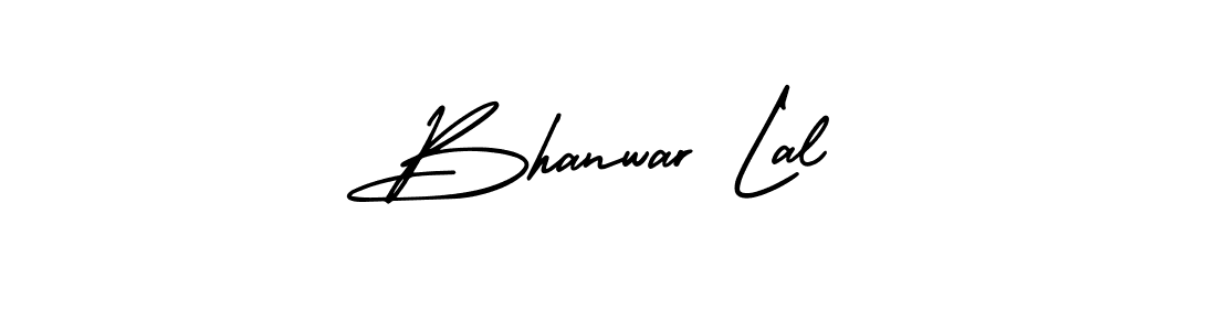 How to make Bhanwar Lal name signature. Use AmerikaSignatureDemo-Regular style for creating short signs online. This is the latest handwritten sign. Bhanwar Lal signature style 3 images and pictures png