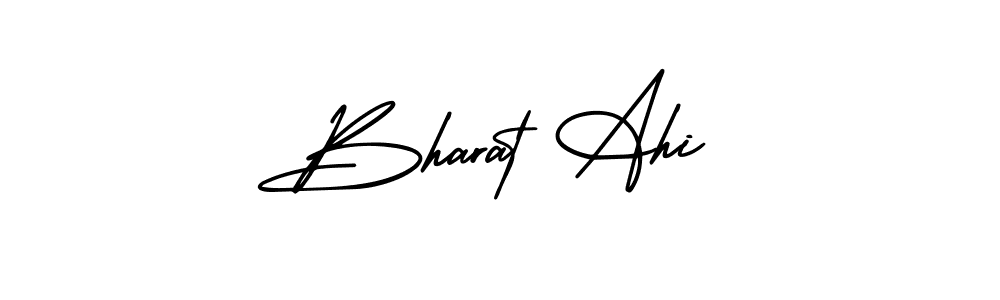 Similarly AmerikaSignatureDemo-Regular is the best handwritten signature design. Signature creator online .You can use it as an online autograph creator for name Bharat Ahi. Bharat Ahi signature style 3 images and pictures png