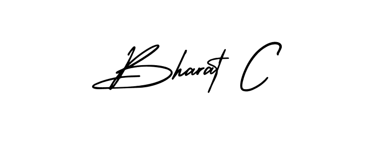It looks lik you need a new signature style for name Bharat C. Design unique handwritten (AmerikaSignatureDemo-Regular) signature with our free signature maker in just a few clicks. Bharat C signature style 3 images and pictures png
