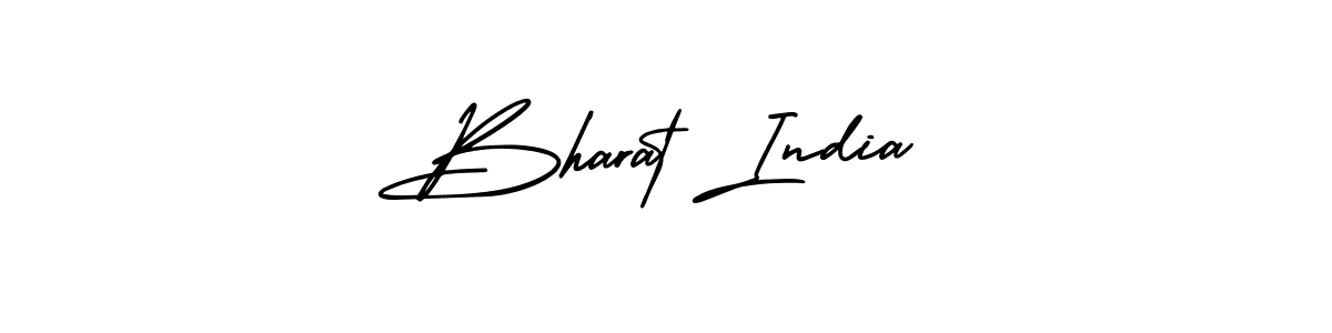 You should practise on your own different ways (AmerikaSignatureDemo-Regular) to write your name (Bharat India) in signature. don't let someone else do it for you. Bharat India signature style 3 images and pictures png