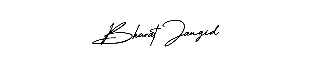 Make a beautiful signature design for name Bharat Jangid. With this signature (AmerikaSignatureDemo-Regular) style, you can create a handwritten signature for free. Bharat Jangid signature style 3 images and pictures png