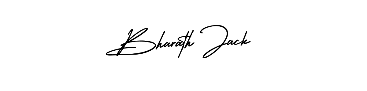 You should practise on your own different ways (AmerikaSignatureDemo-Regular) to write your name (Bharath Jack) in signature. don't let someone else do it for you. Bharath Jack signature style 3 images and pictures png
