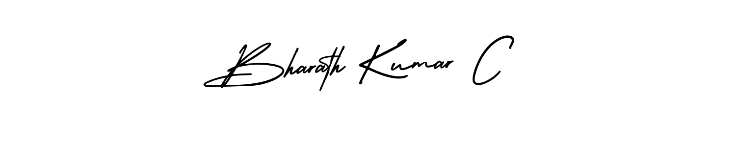 Make a beautiful signature design for name Bharath Kumar C. With this signature (AmerikaSignatureDemo-Regular) style, you can create a handwritten signature for free. Bharath Kumar C signature style 3 images and pictures png